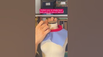 The easiest collar!   Roll collars are great for vintage inspired styles and you can easily draft it