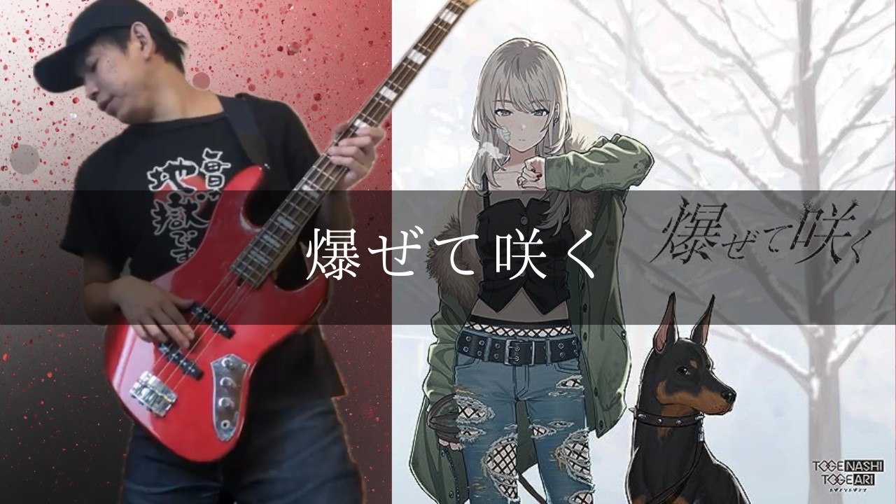 トゲナシトゲアリ - 爆ぜて咲く Bass cover 弾いてみた TAB - YouTube