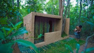 Build Luxury Bamboo Mud Villa in Deep Jungle By Ancient Skills