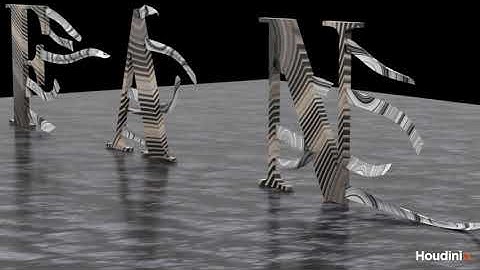 Houdini little flags