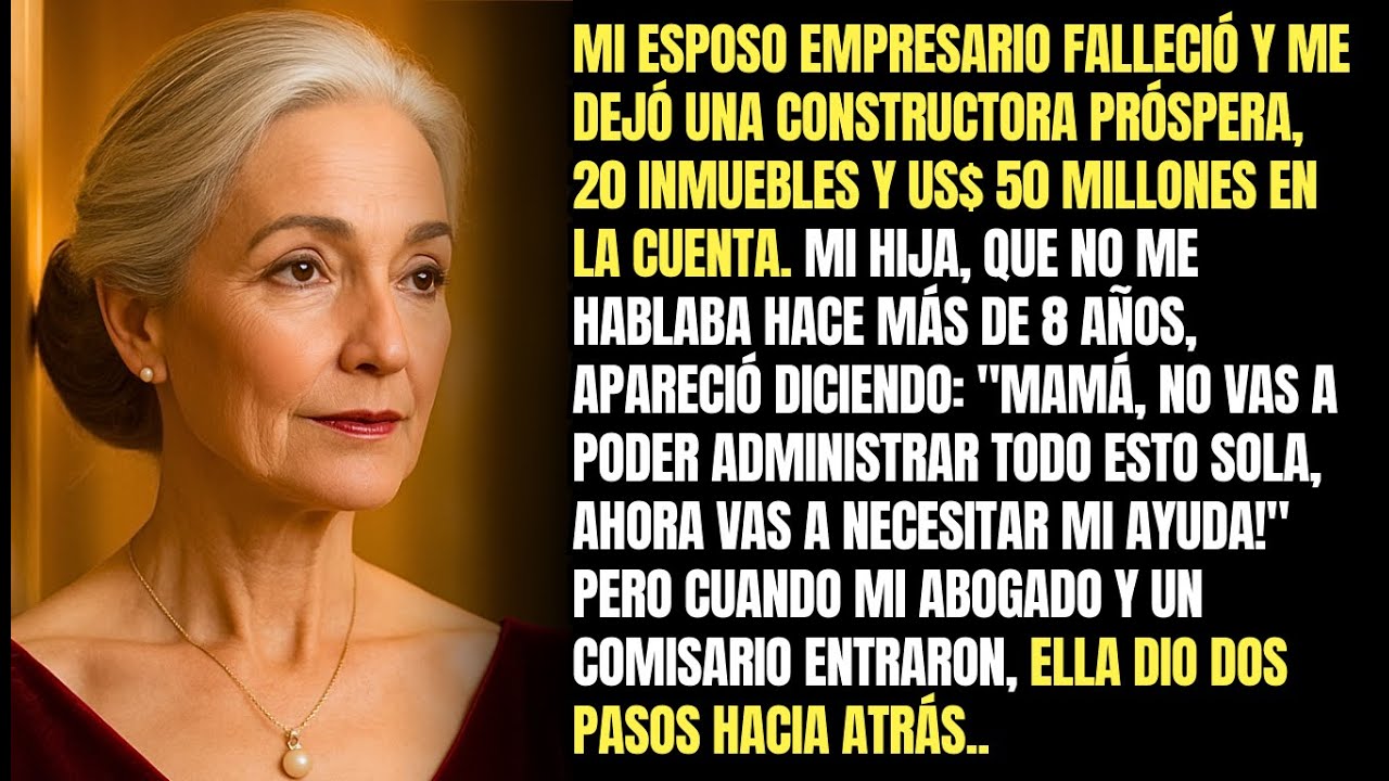 Mi Esposo Falleció Y Me Dejó Una Empresa, Inmuebles Y US$ 50M. Mi Hija, Que No Me Había Hablado...