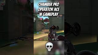 Chamber Pro Operator Ace in Lotus Map #valorant #valorantclutchmoments #valorantclips