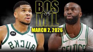 Boston Celtics vs Milwaukee Bucks Full Game Highlights – March 2, 2026 | NBA Season screenshot 2