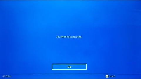Fixed An error has occurred when Sign in to PSN on PS4