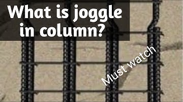What is joggle in column ?| what is lapping  length of joggle