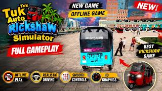 Rickshaw Simulator 3D Gameplay | New Offline Game | Full Gameplay (Android) screenshot 3