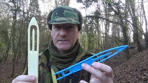 Rabbit net making .. using large needles