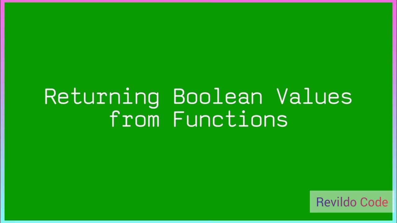 Returning Boolean values from function in javascript |#javascript | # ...