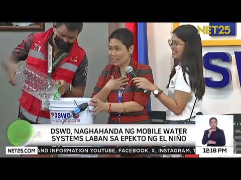 DSWD, naghahanda ng mobile water systems kontra El Niño