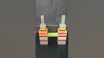 Satisfying DIY Lego Blocks Twin Tower /ASMR building block#buildingblocks #shortvideo #shortsfeed