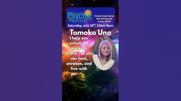 Tomoko Uno at the Tucson Psychic and Healing Fair