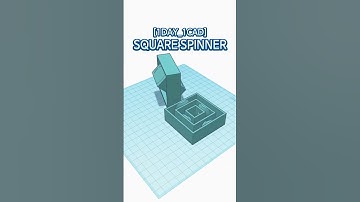 [1DAY_1CAD] SQUARE SPINNER #shorts #tinkercad #project