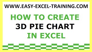 Task 143 - How to create a 3D pie chart in Excel - EXERCISES FOR BEGINNERS