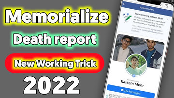 Facebook Death Report New Trick 2022 || Memorlized Report facebook New Trick 2022 || MISS TRICKER