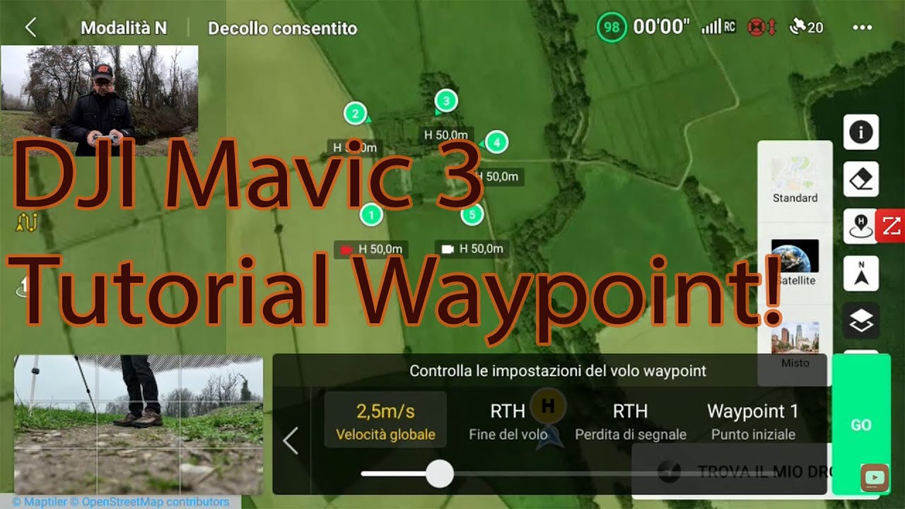 DJI Mavic 3 Classic Tutorial Navigazione Waypoint e POI - YouTube