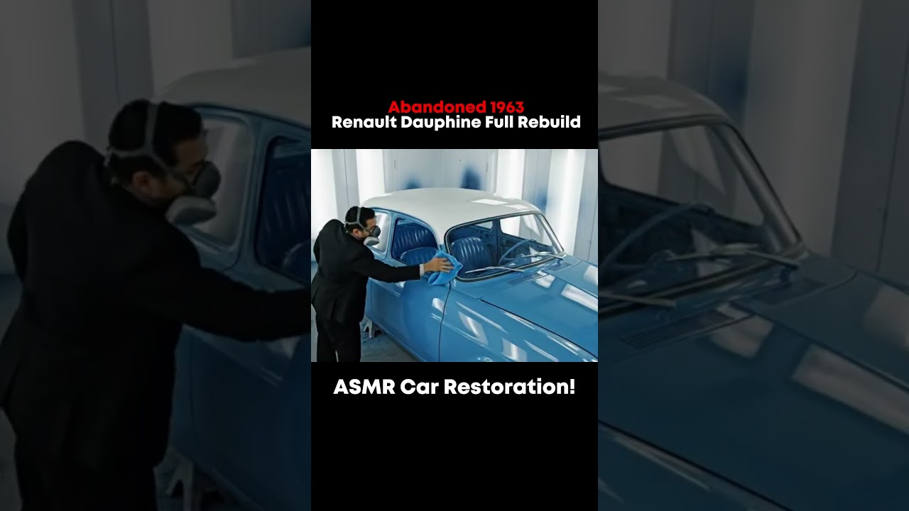 ASMR Car Restoration! Abandoned 1963 Renault Dauphine Full Rebuild