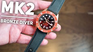 Macedonian MK2 Bronze Automatic Dive Watch Review - First Review on YouTube!