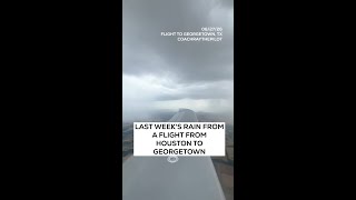 A planes view of Texas storms last week