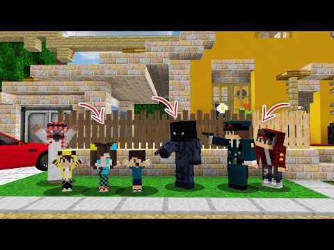 ماين كرافت لكن صرت شرطي ونقذت عبوسي وكعبول من الموت افلام ماين كرافت