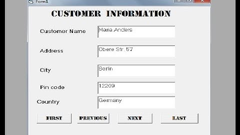 Simple Visual Basic Database Application using Data Control -Visual Basic Tutorial for beginners