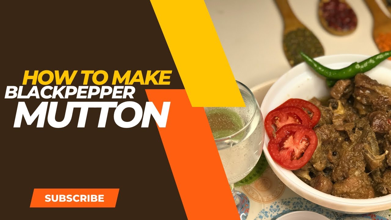 black pepper mutton recipe our mommy's kitchen 2022 YouTube