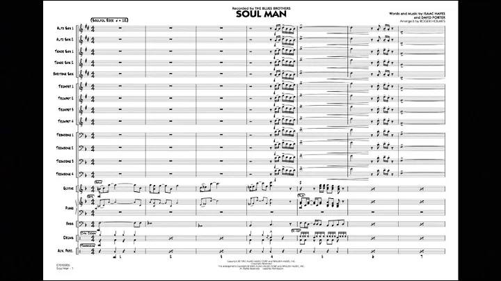 Soul Man arranged by Roger Holmes