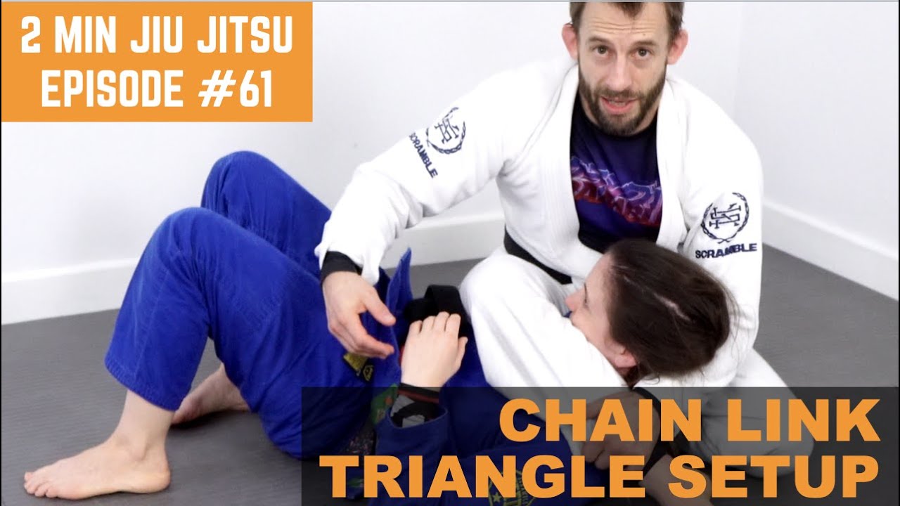 2 Minute Jiu Jitsu Ep.61 Chain Link Mounted Triangle Set Up YouTube