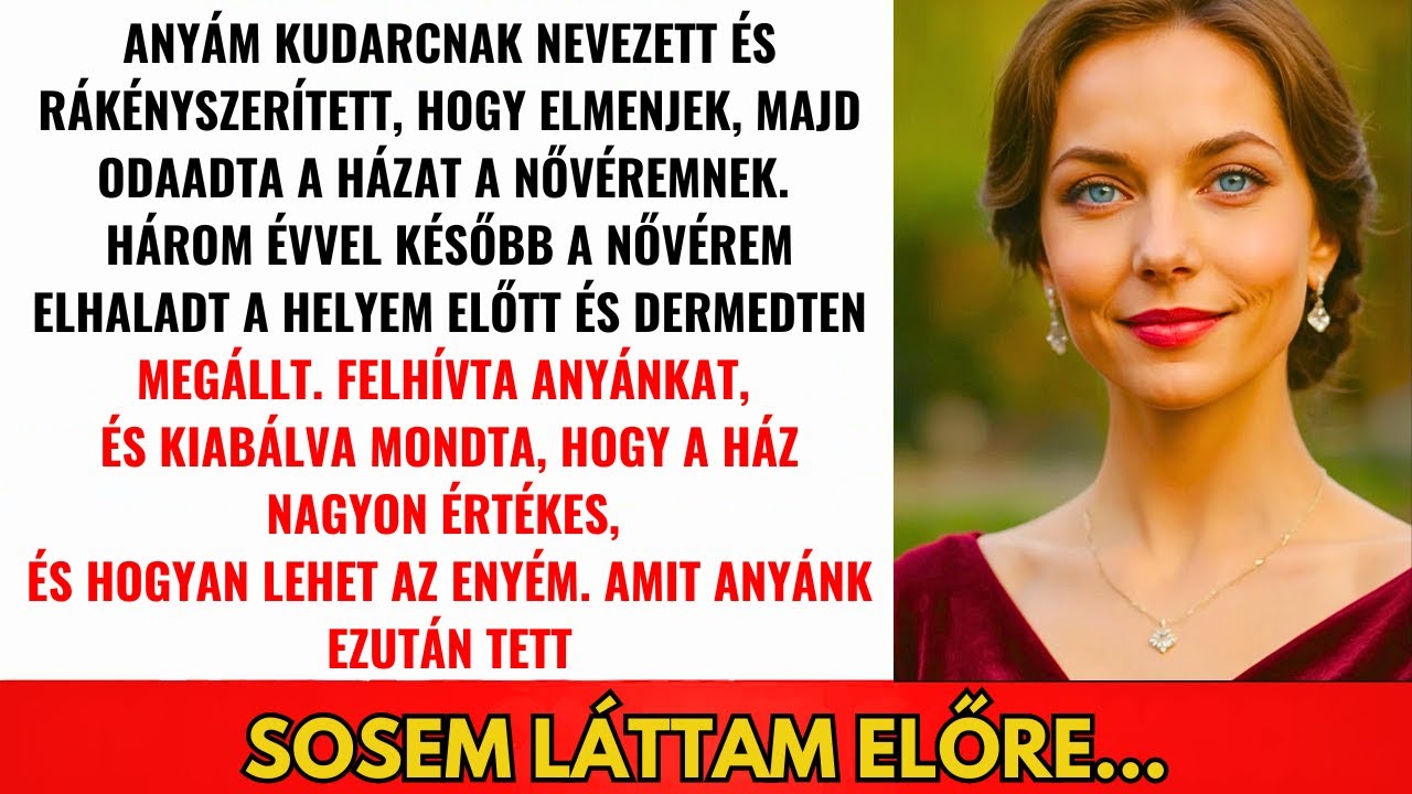 A Vacsoránál Anyám Kirúgott És A Házat A Nővéremnek Adta—Erre Én Ezt Tettem...