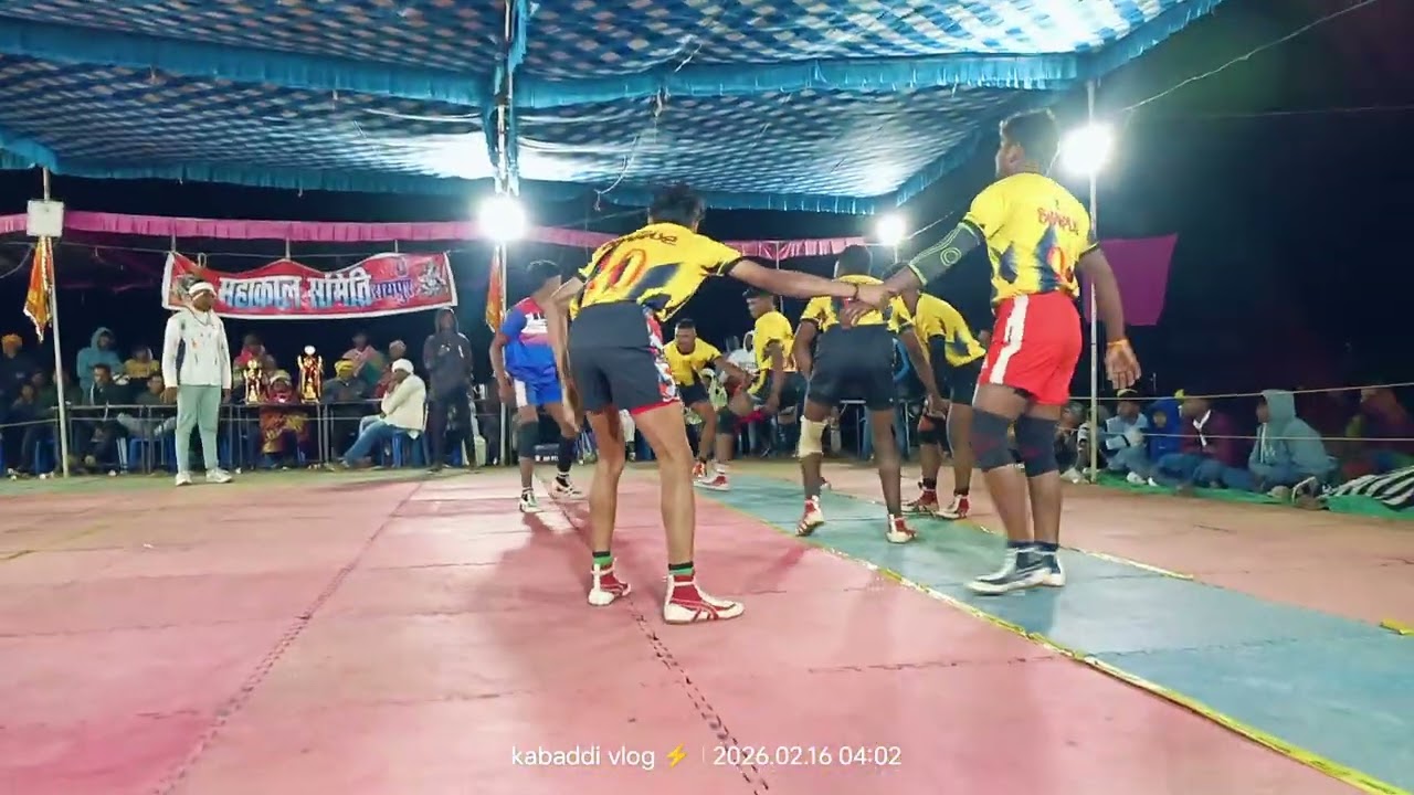 काटावाड़ी 🆚 शाहपुर। रायपुर कबड्डी प्रतियोगिता 