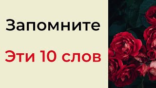 Запомните эти 10 слов. Они многое изменят в вашей жизни | Тайна Жрицы