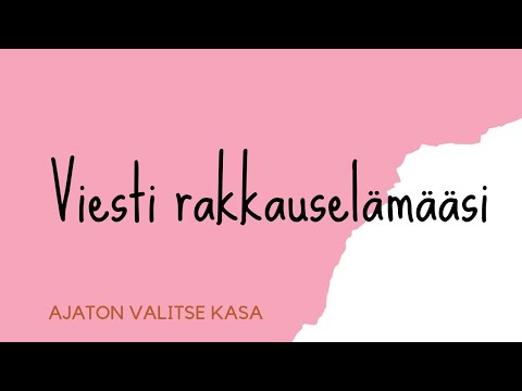 Video: Kuinka voin tuoda onnea rakkauselämääni?