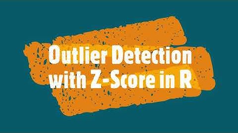 Outlier Detection with Z-Score in R