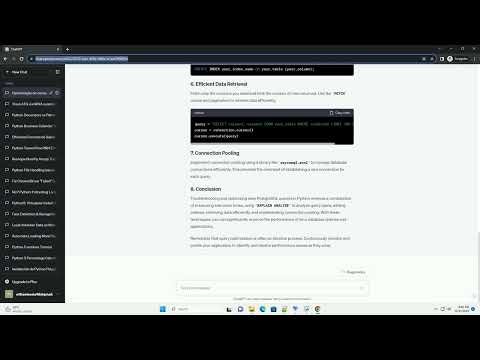 PostgreSQL query taking too long via Python