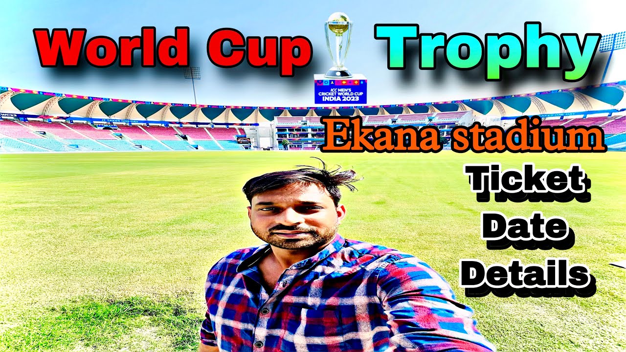 Ekana stadium match worldcup Lucknow world cup tickets 😎 YouTube