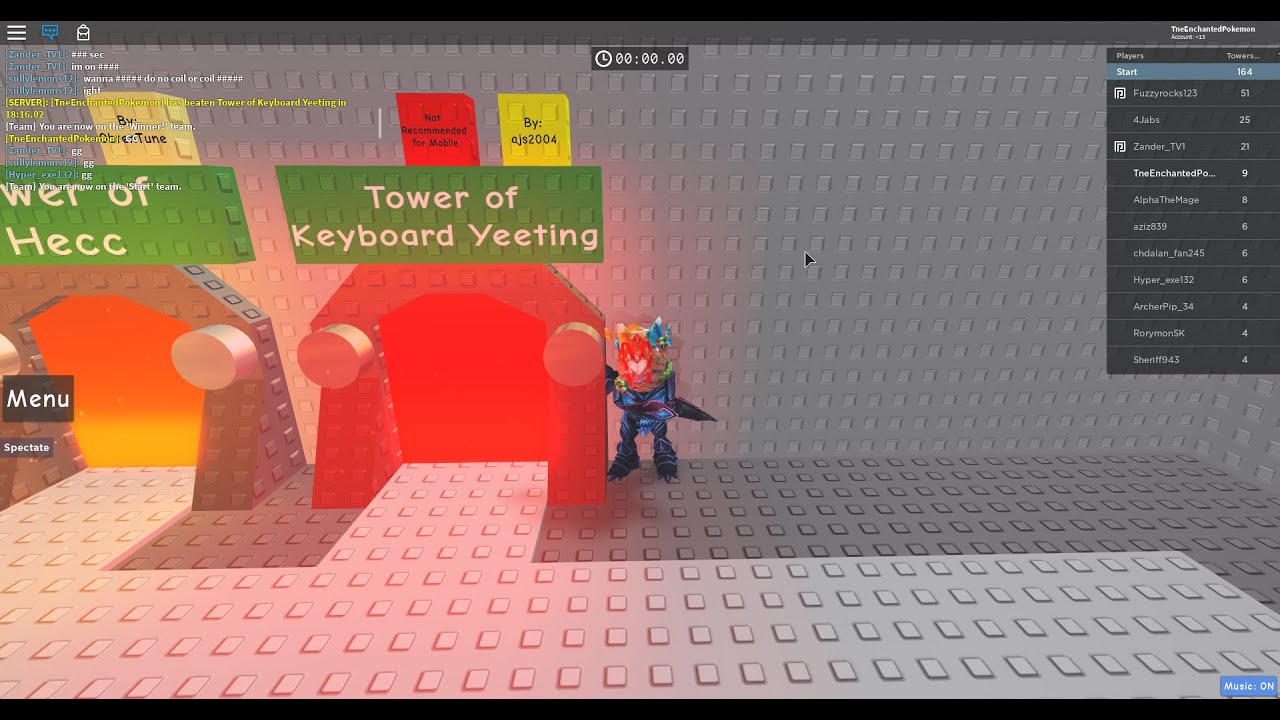 Completing Tower Of Keyboard Yeeting Roblox Jupiter Tower Of