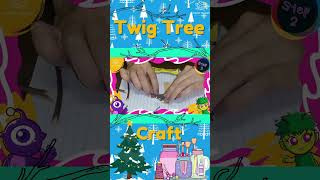 DIY Twig Tree Ornament #shorts