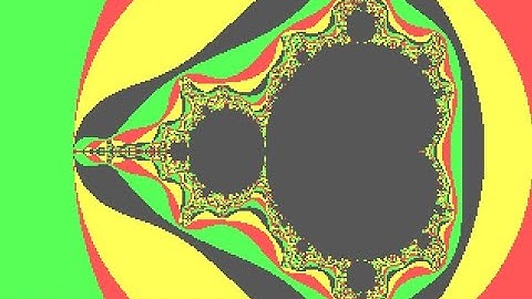 Mandelbrot set Fractal - Amstrad PPC 512 IBM XT Clone written in BASIC for  CGA