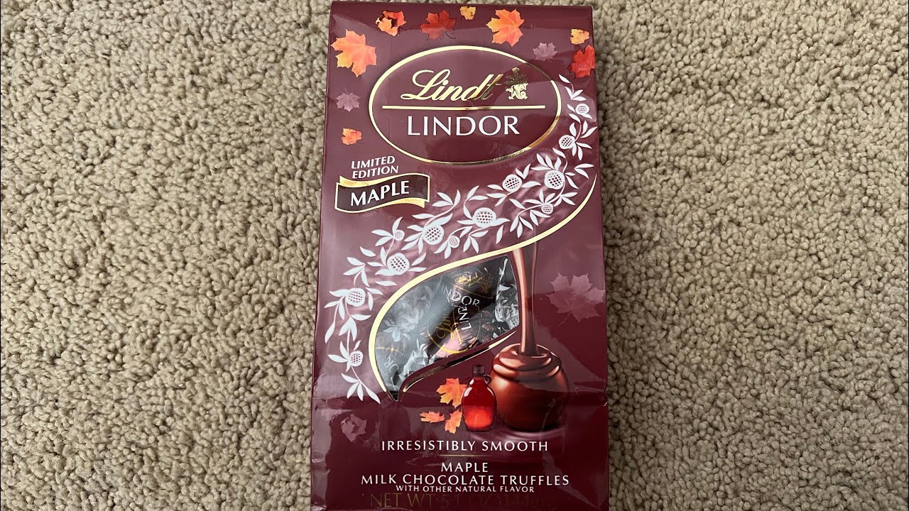 Lindt Milk Chocolate Maple review - YouTube