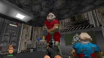 Brutal Doom:  Extermination Day Map 10:  Portal Testing Labs UV 100%