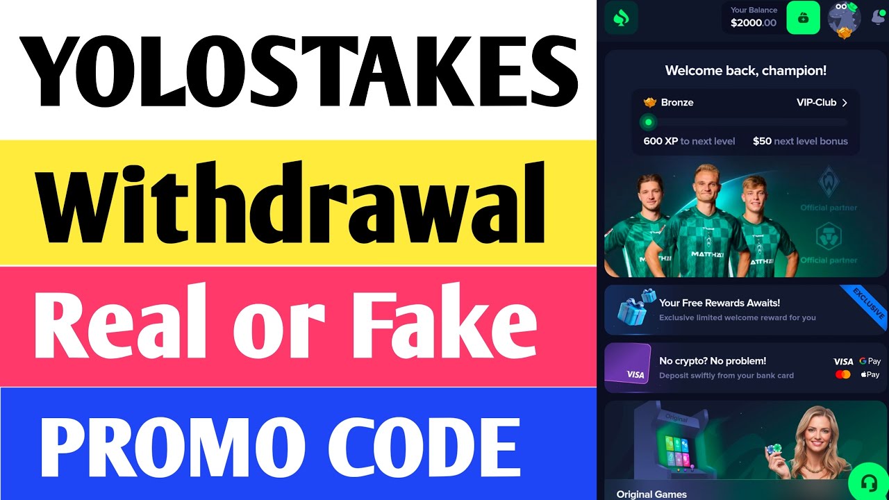Yolostakes Real or Fake |Yolostakes Withdrawal |How To Withdraw Money From Yolostakes|Yolostakes.com