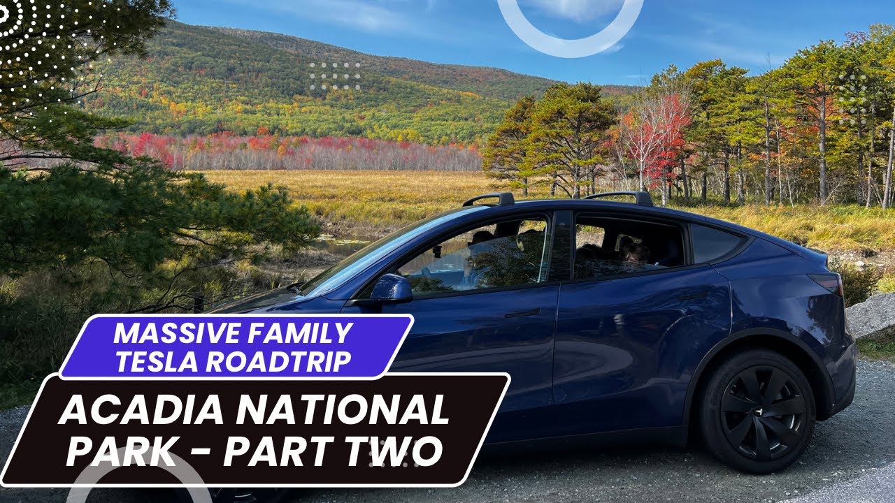 Our Huge Family Tesla Model Y Road Trip to Acadia National Park Part