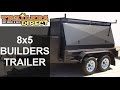 8x5 Tandem Wheel Builders Trailer by Trailers Direct Ph 07 54 444610