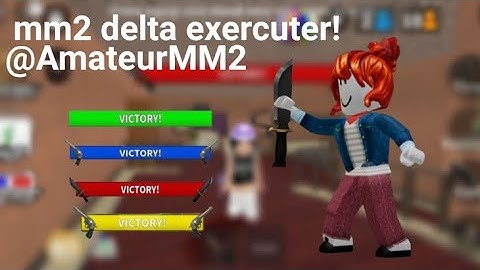 Lets play mm2 to script Delta exercuter mod is YARHM ll #mm2sheriffmontage #mm2edit #roblox #mm2 🤓