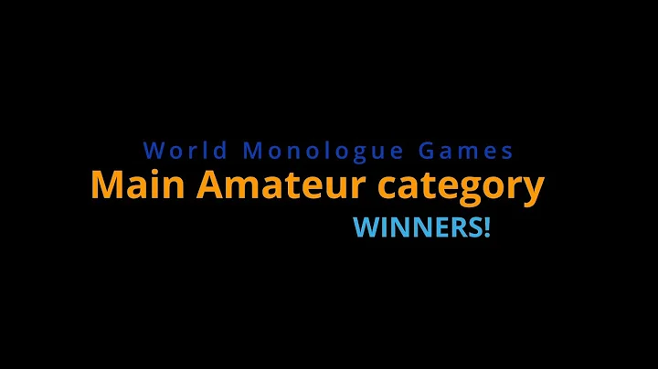 WMG 2022 Main Amateur category WINNERS