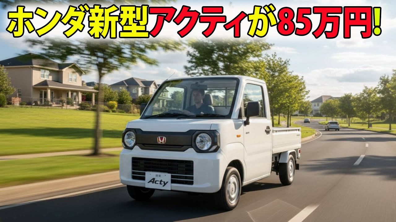 Honda's new Acty is priced at 850,000 yen!? The light truck market