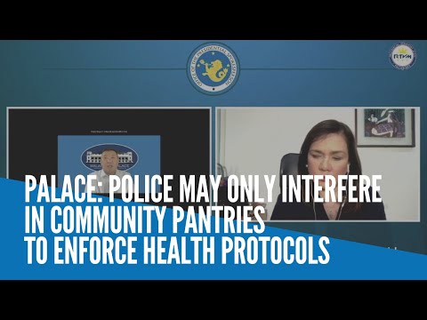 Palace: Police may only interfere in community pantries to enforce health protocols