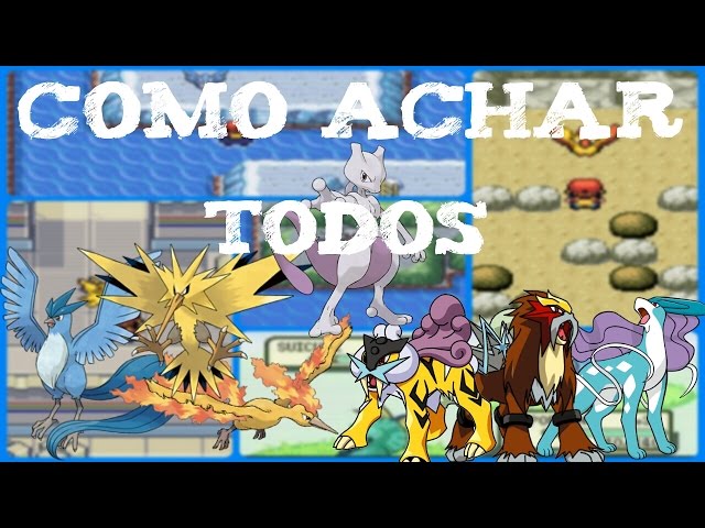 Pokemon FireRed/LeafGreen- Como achar todos os lendários do jogo 