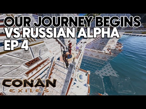Conan Exiles Official Server 6000 EP4 — Base Prep, Thrall Farming & Final Cave Raid