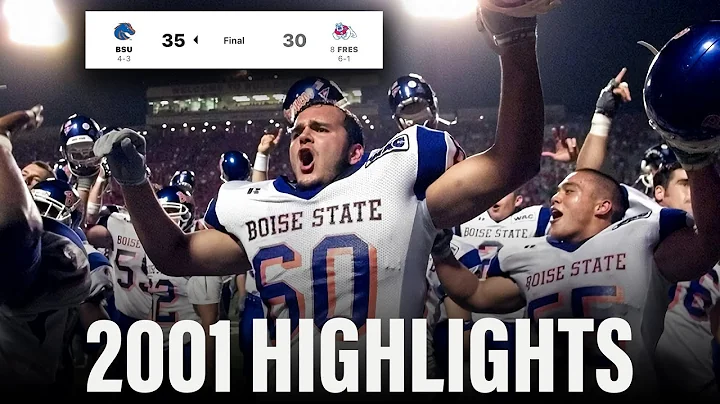 Boise State vs #8 Fresno State 2001 Highlights | "The Game that Started it All" |