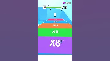 Roof Rails - Level 55 | gameplay walkthrough , android, ios #Shorts